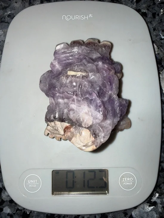 Dream Amethyst Crystal Money Toad 12 oz - Picture 9 of 11